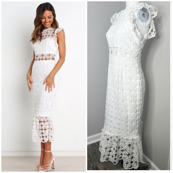 PETAL&PUP WHITE LACE DRESSSIZE - 8 - PRELOVED - Picture 2 of 6